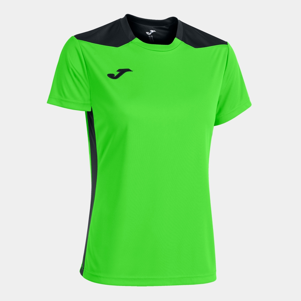 Tricou Joma Championship Vi cu Maneca Scurta Fluor verde negru fosforescent