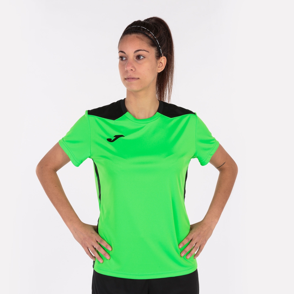 Tricou Joma Championship Vi cu Maneca Scurta Fluor verde negru fosforescent