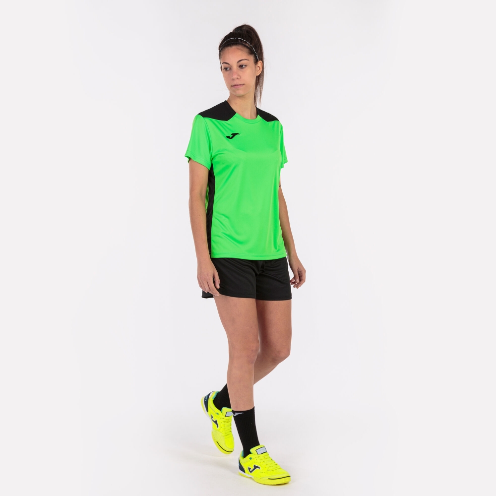 Tricou Joma Championship Vi cu Maneca Scurta Fluor verde negru fosforescent