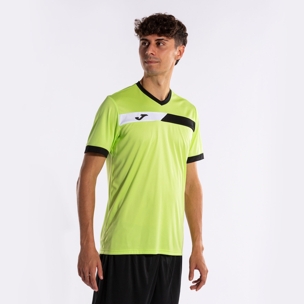 Tricou Joma Court maneca scurta Lime negru verde