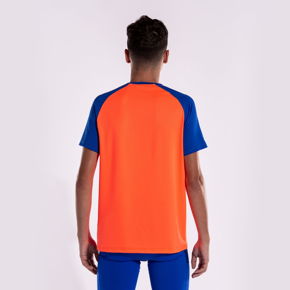 Tricou Joma Elite X maneca scurta Fluor Coral Royal fosforescent