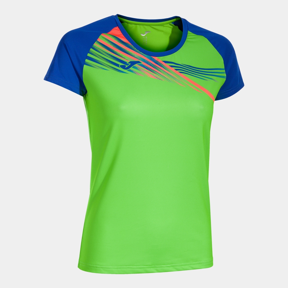 Tricou Joma Elite X maneca scurta Fluor verde Royal fosforescent