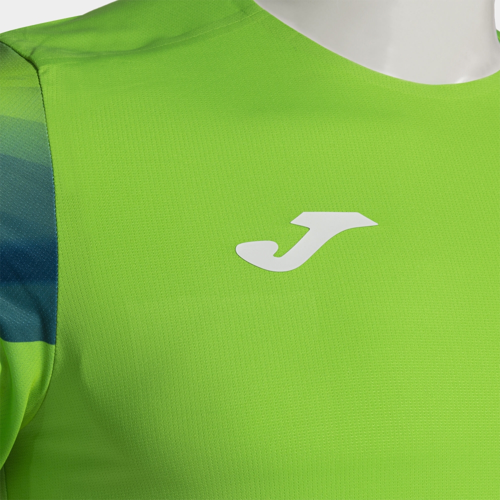 Tricou Joma Elite Xi maneca scurta Fluor verde bleumarin fosforescent