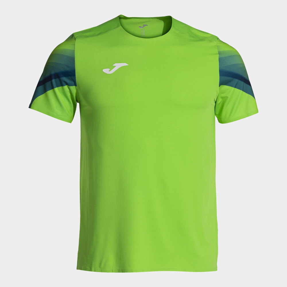 Tricou Joma Elite Xi maneca scurta Fluor verde bleumarin fosforescent