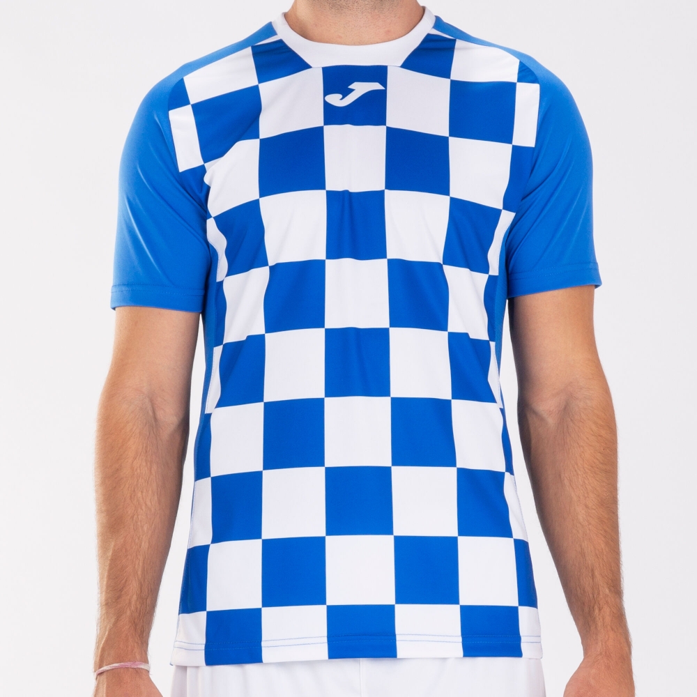 Steag Tricou Joma II Royal-alb cu maneca scurta albastru roial