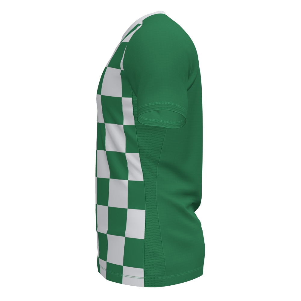 Steag Tricou Joma II verde-alb cu maneca scurta