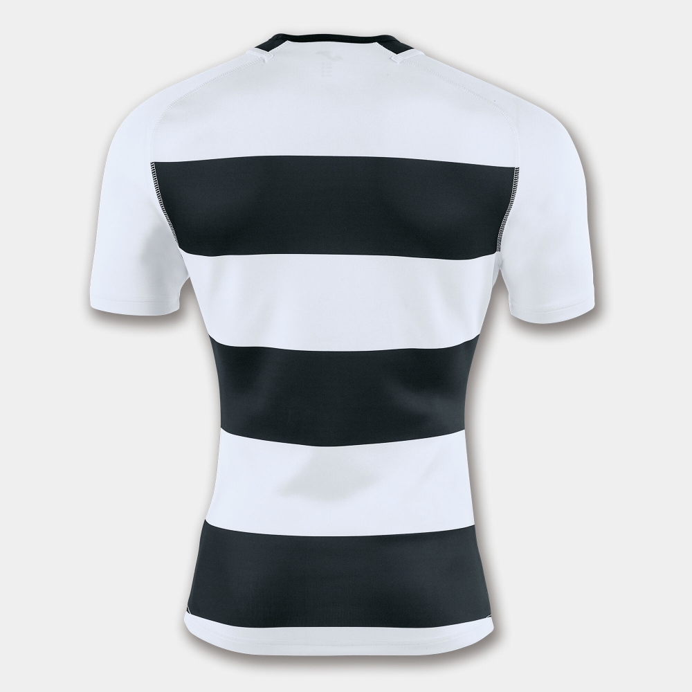 Tricou Rugby Joma negru-alb cu maneca scurta