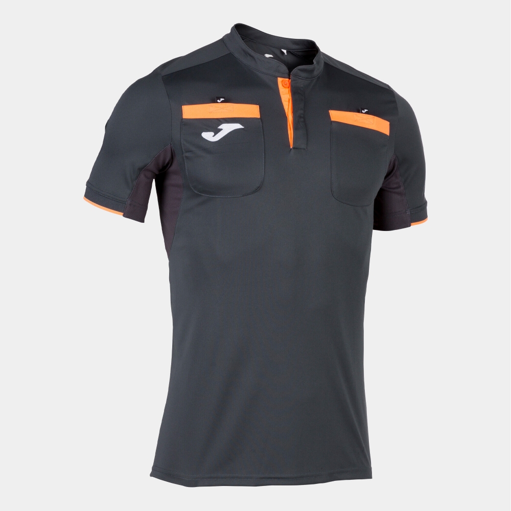 Tricou Joma Referee Anthracite cu maneca scurta gri inchis