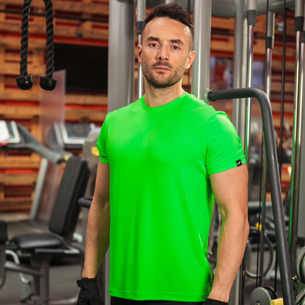 Tricou Joma Indoor sala cu Maneca Scurta Fluor verde fosforescent