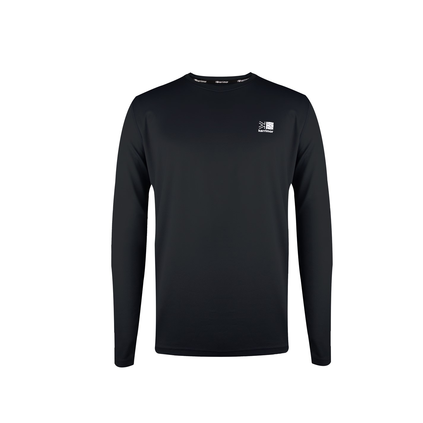 Tricou Karrimor cu Maneca Lunga Run pentru Barbati negru