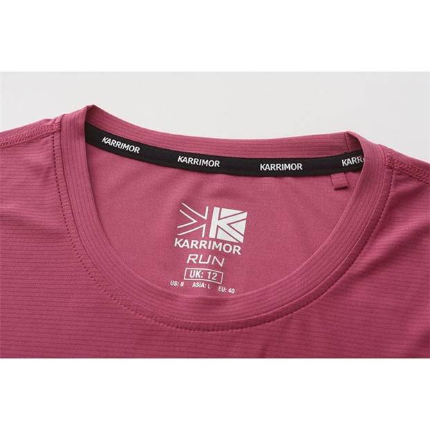 Tricou Karrimor maneca scurta poliester pentru Femei roz violet