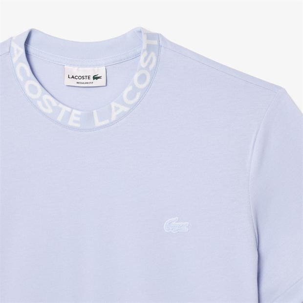 Tricou Lacoste Lightweight Piqué Neck phoenix albastru