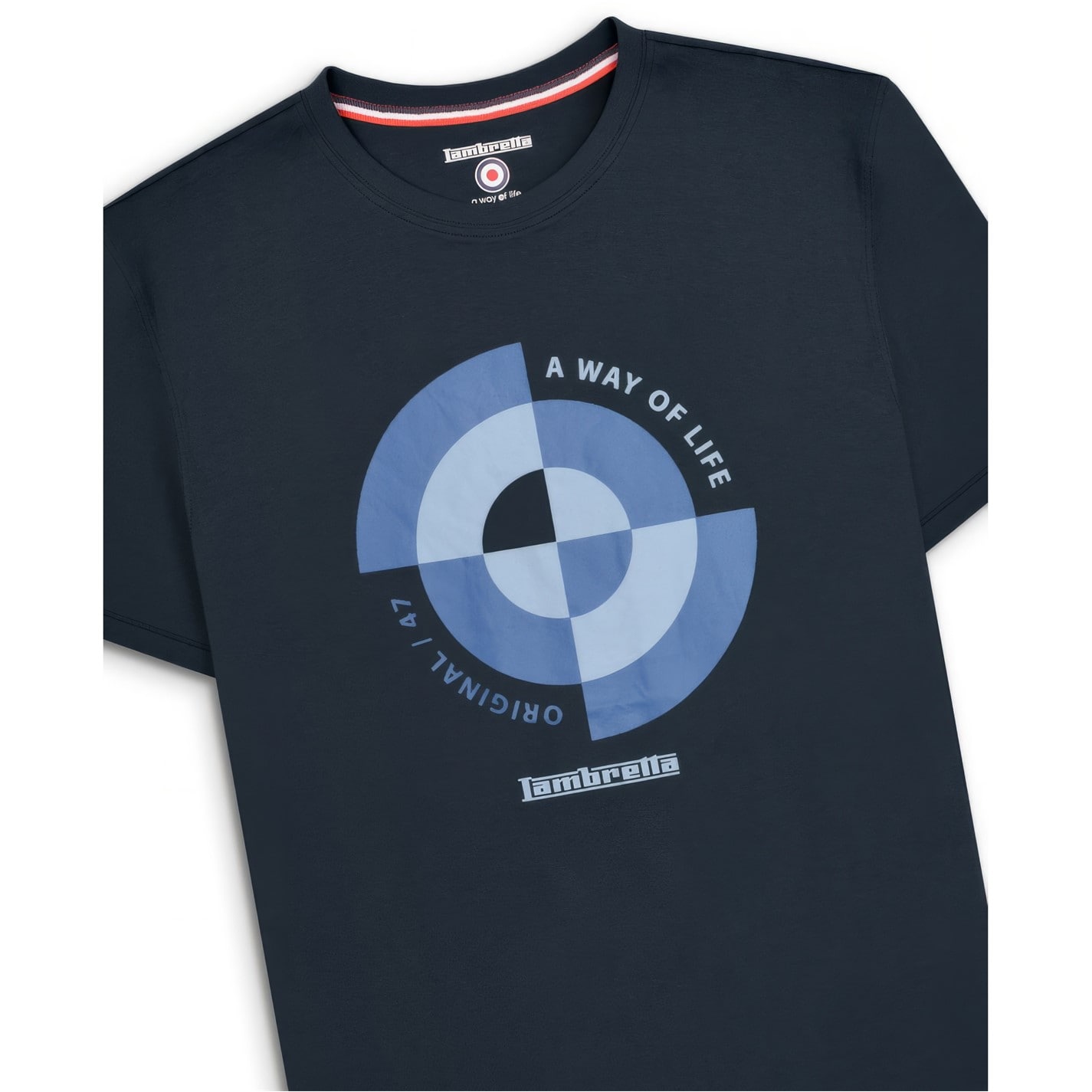 Tricou Lambretta Quad barbati bleumarin