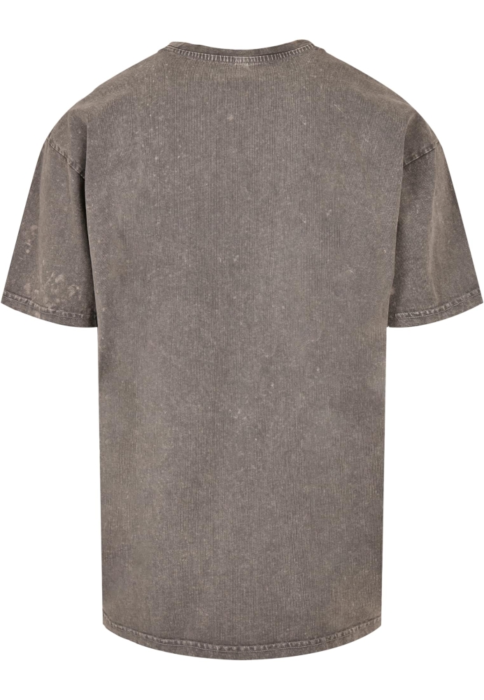 Tricou larg Summer - Cocktail Acid Washed gri Merchcode