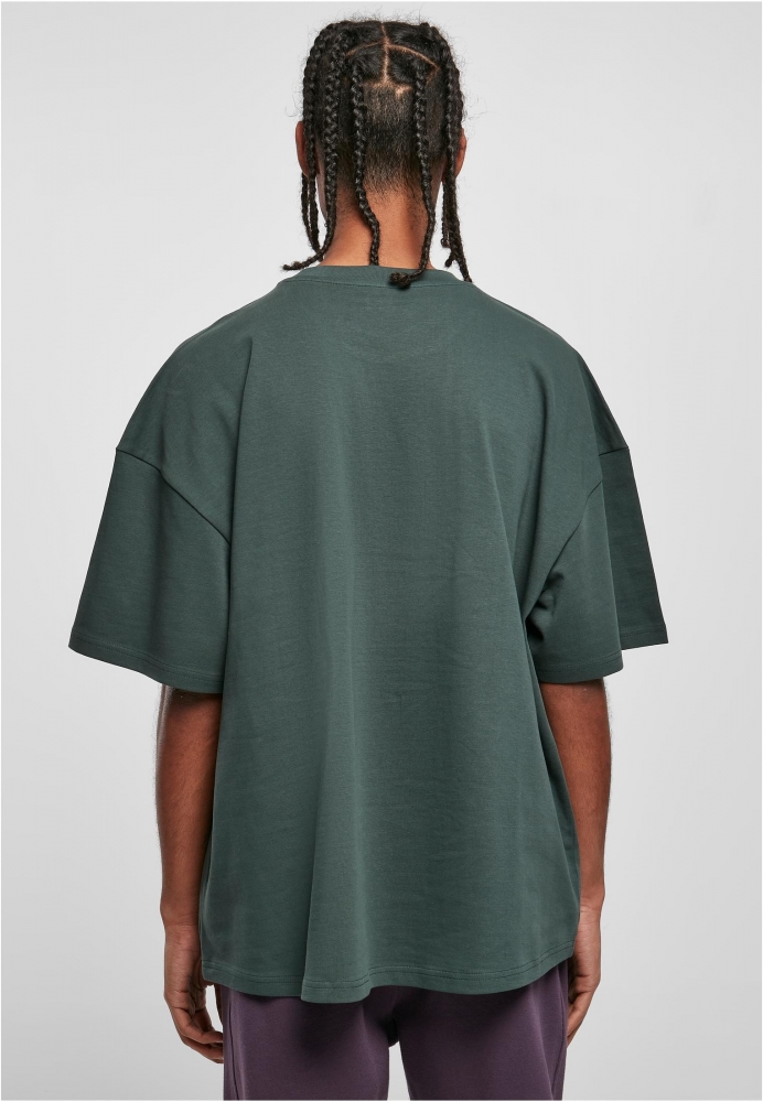 Tricou larg Ultra Heavy verde Urban Classics