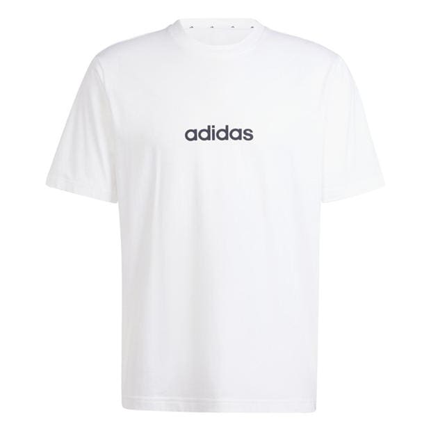 Tricouri Tricou cu logo adidas Essentials Single Jersey - pentru Barbati alb linear