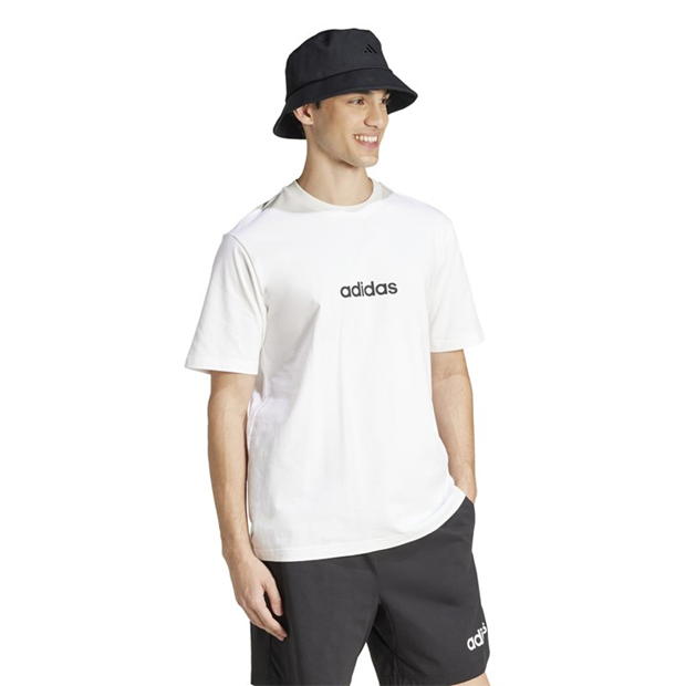 Tricouri Tricou cu logo adidas Essentials Single Jersey - pentru Barbati alb linear