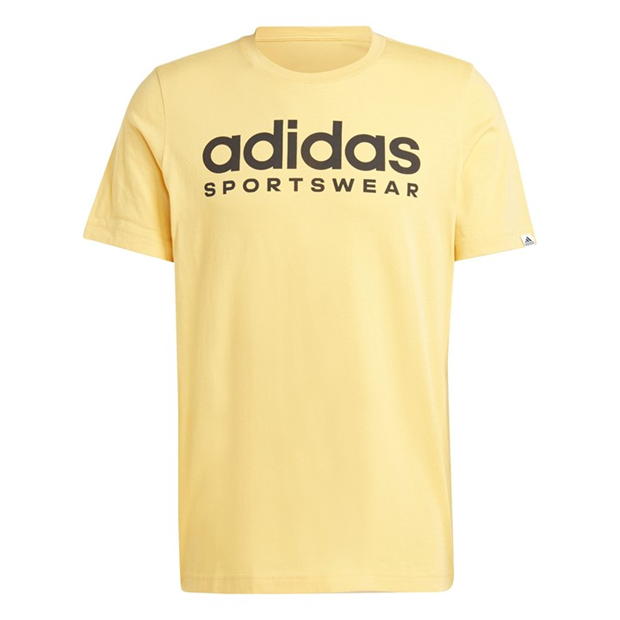 Tricouri Tricou cu logo adidas Essentials Single Jersey - pentru Barbati galben spw