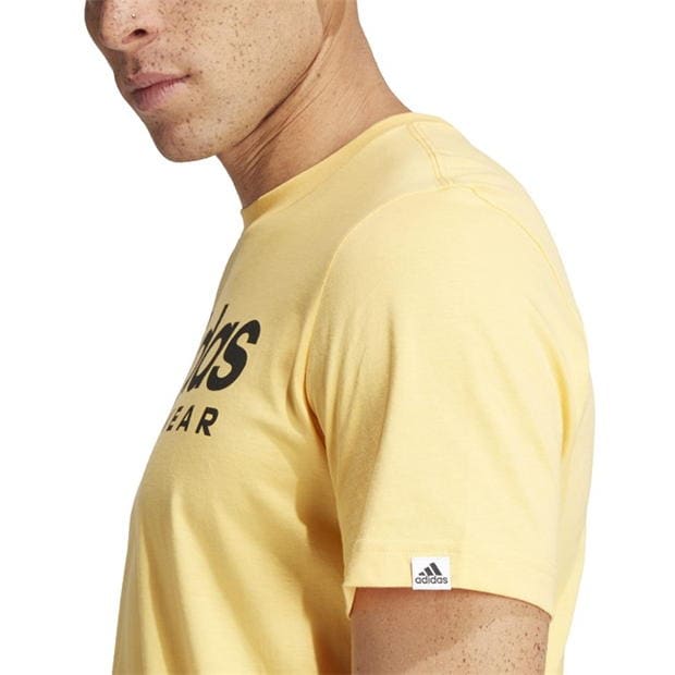 Tricouri Tricou cu logo adidas Essentials Single Jersey - pentru Barbati galben spw