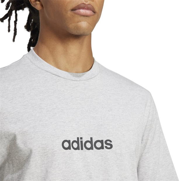 Tricouri Tricou cu logo adidas Essentials Single Jersey - pentru Barbati gri linear