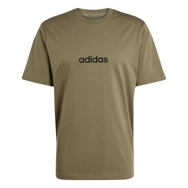 Tricouri Tricou cu logo adidas Essentials Single Jersey - pentru Barbati kaki linear