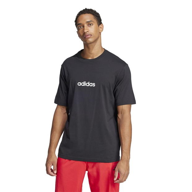 Tricouri Tricou cu logo adidas Essentials Single Jersey - pentru Barbati negru linear