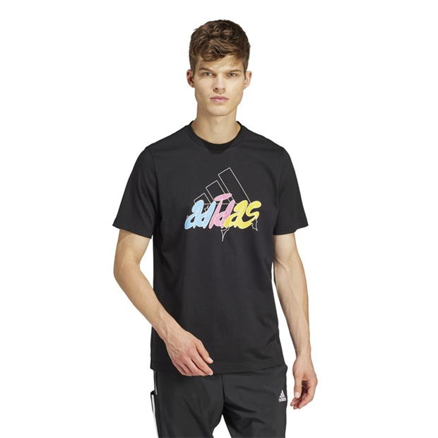 Tricouri Tricou cu logo adidas Essentials Single Jersey - pentru Barbati negru illus bos