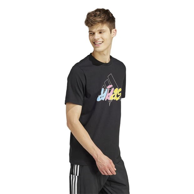 Tricouri Tricou cu logo adidas Essentials Single Jersey - pentru Barbati negru illus bos