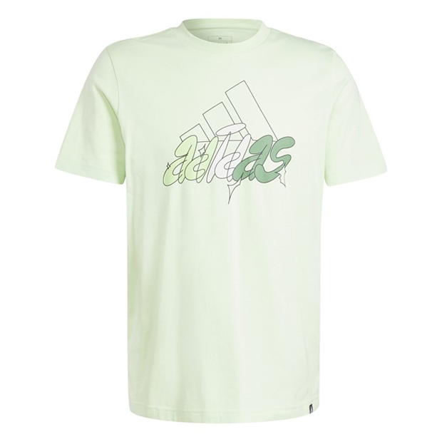 Tricouri Tricou cu logo adidas Essentials Single Jersey - pentru Barbati verde illus bos