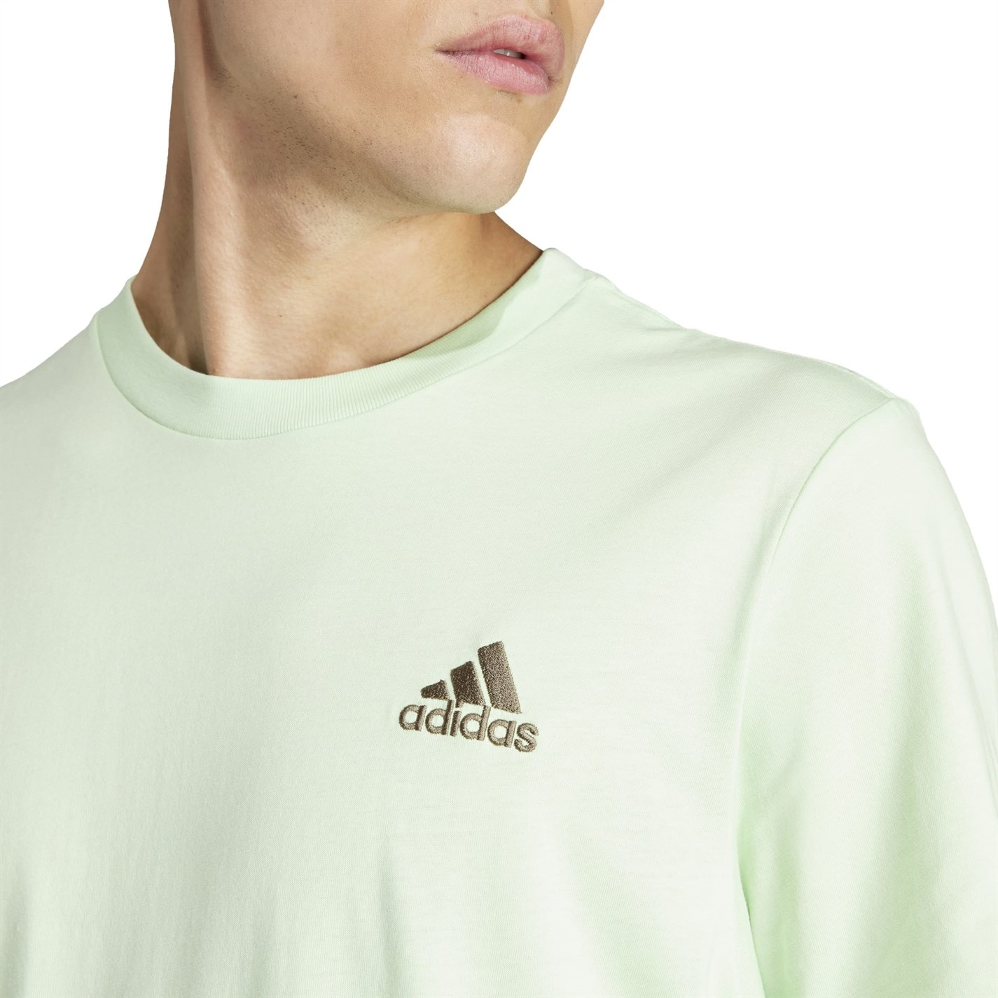 Tricouri Tricou cu logo adidas Essentials Single Jersey - pentru Barbati verde spark sl