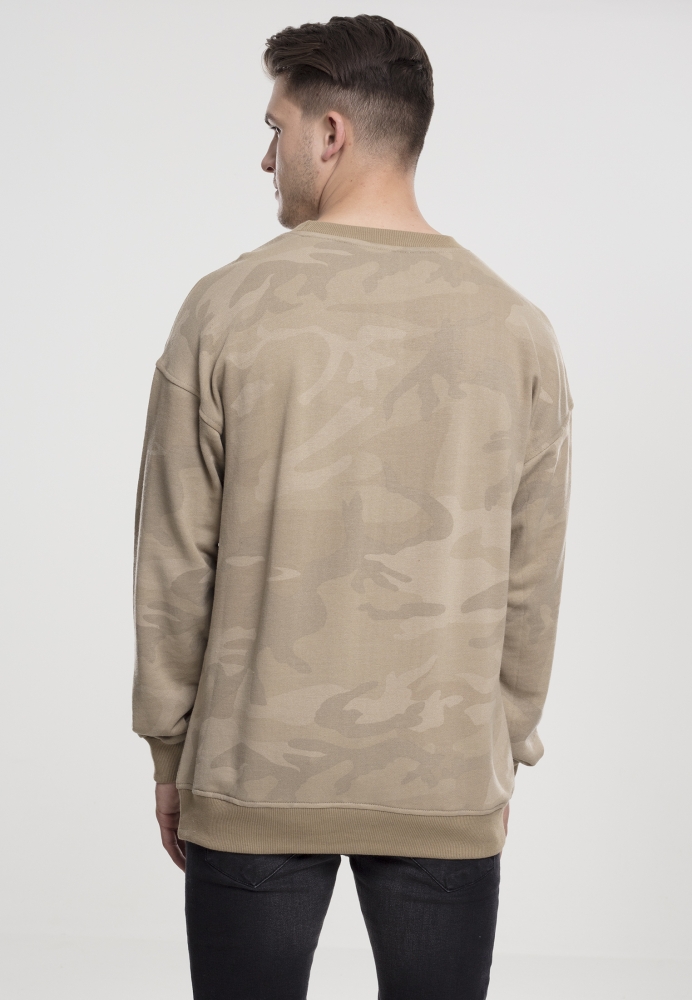 Tricou maneca lunga camuflaj bej camuflaj Urban Classics