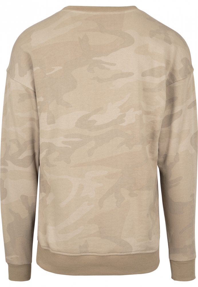 Tricou maneca lunga camuflaj bej camuflaj Urban Classics