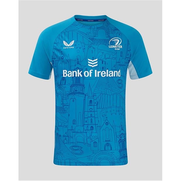 Tricou antrenament Castore Leinster 2024 2025 pentru adulti albastru cer