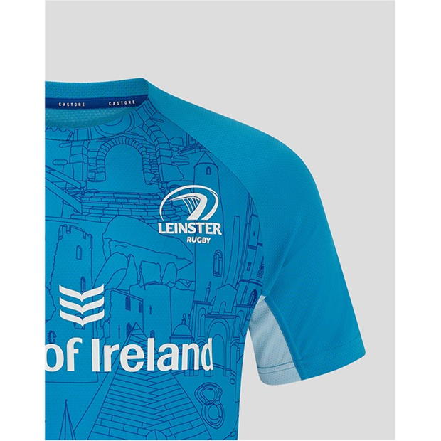 Tricou antrenament Castore Leinster 2024 2025 pentru adulti albastru cer