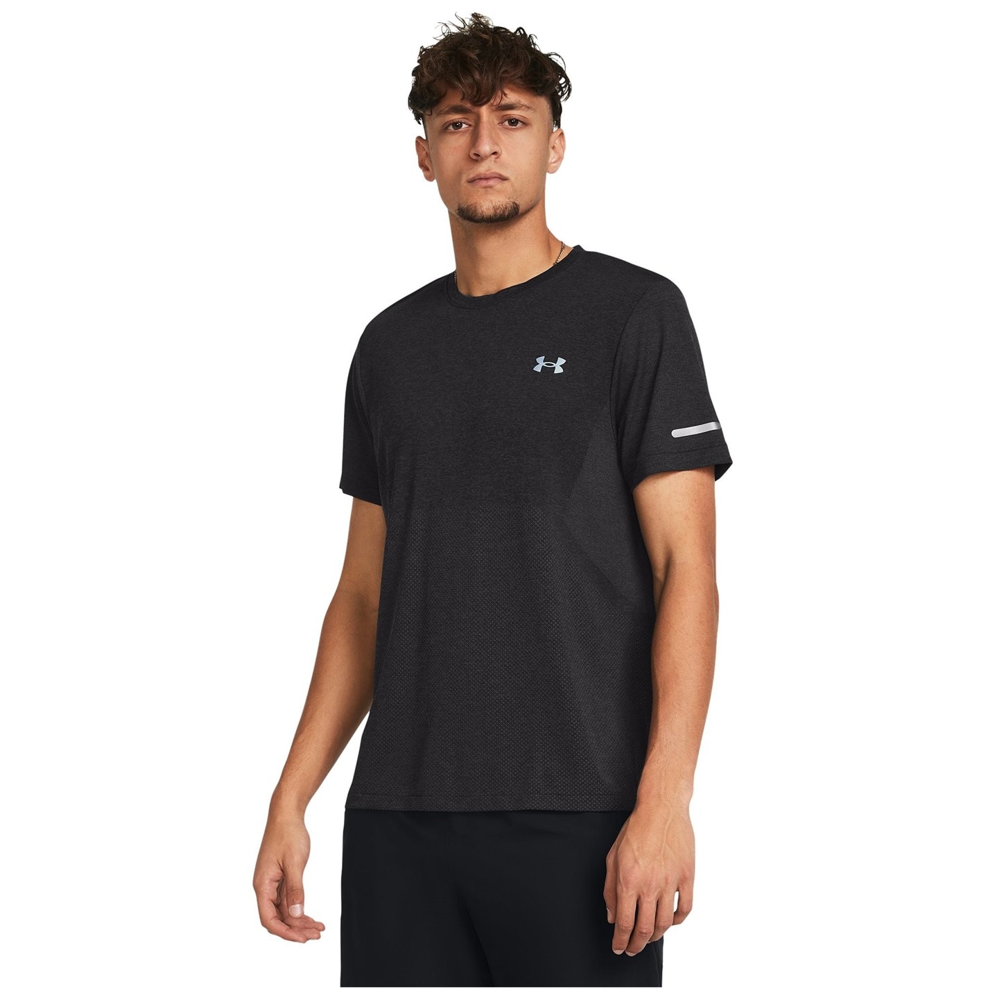 Tricou maneca scurta fara cusaturi Stride Under Armour gri