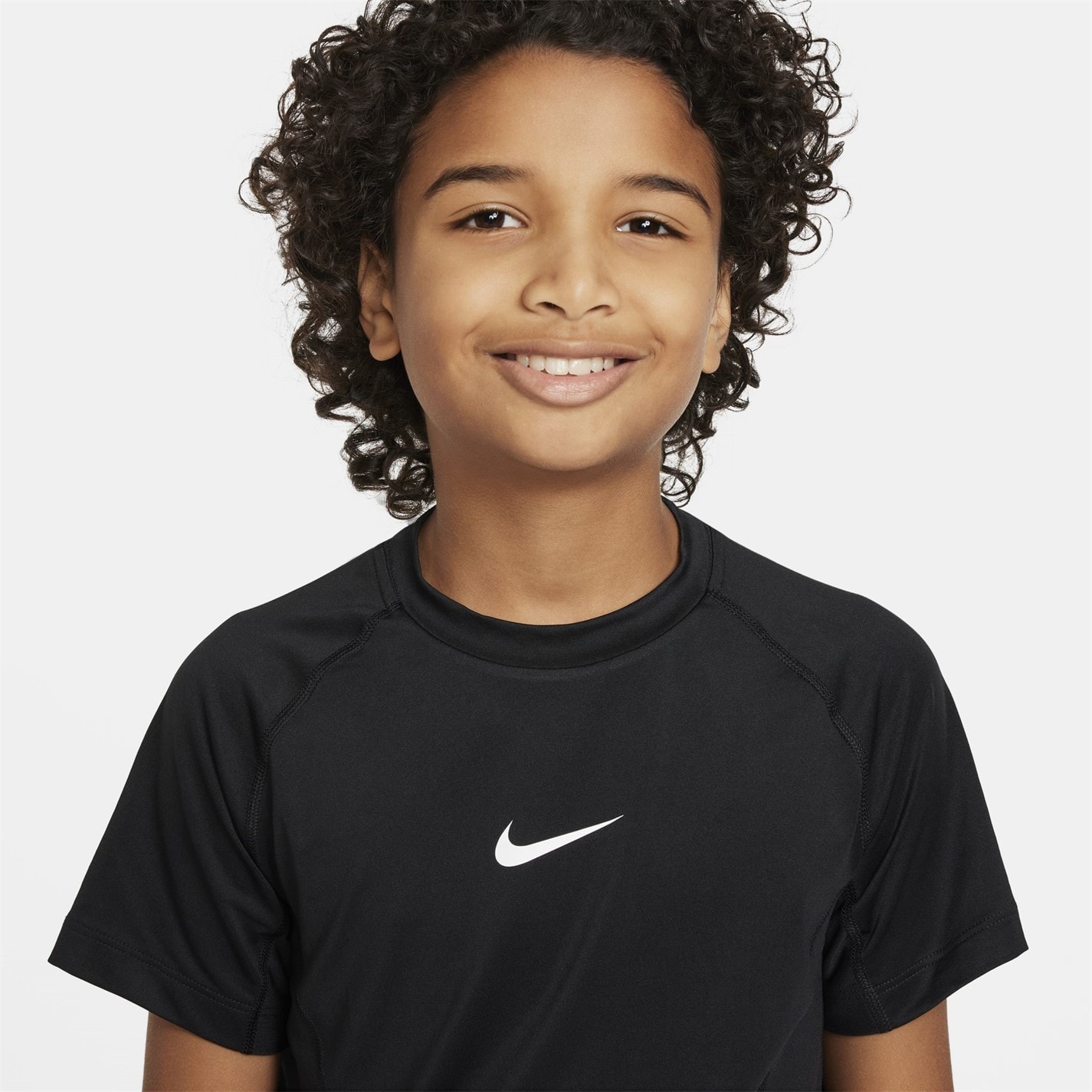 Tricou maneca scurta Nike Pro Big () Dri-FIT pentru baieti pentru Copii negru