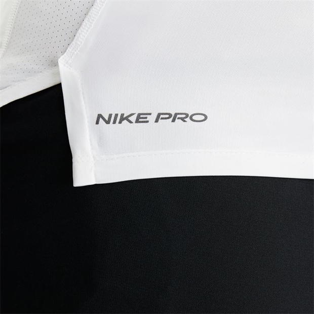 Tricou maneca scurta Nike Pro Tight Fit pentru Barbati alb negru