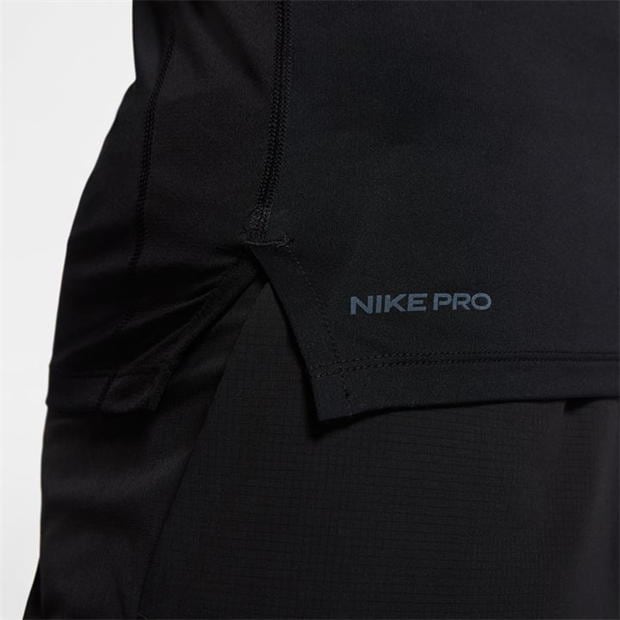 Tricou maneca scurta Nike Pro Tight Fit pentru Barbati negru alb