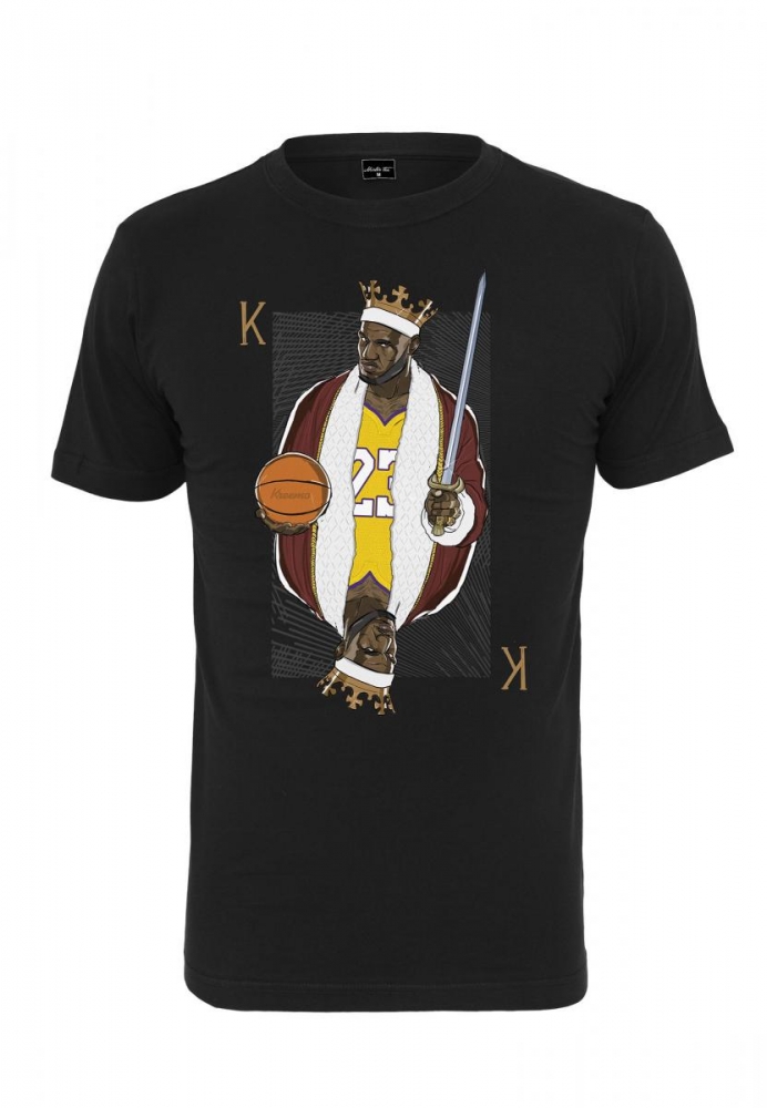 Tricou negru simplu LA King James negru Mister Tee