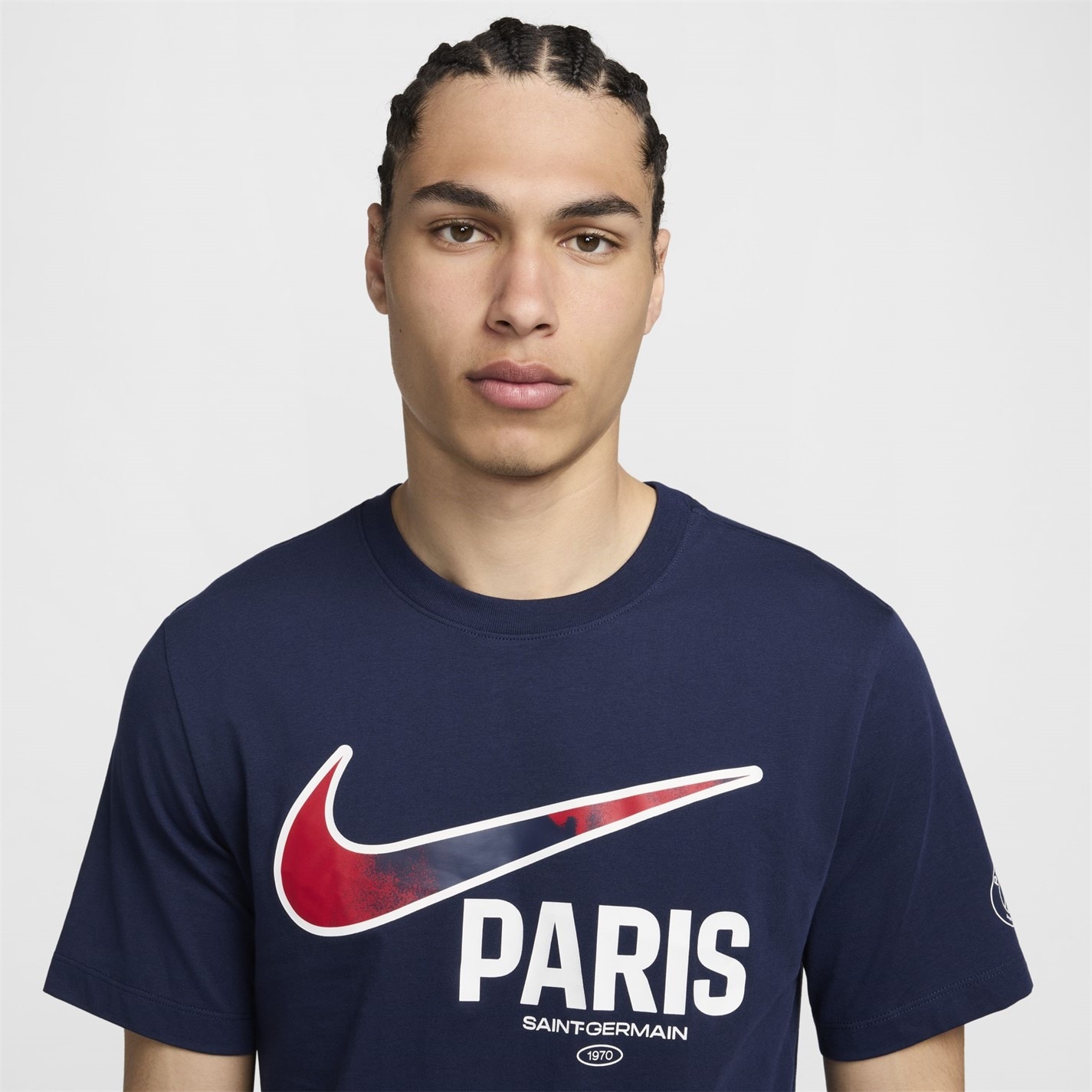 Tricou Nike Paris Saint Germain Swoosh pentru adulti albastru