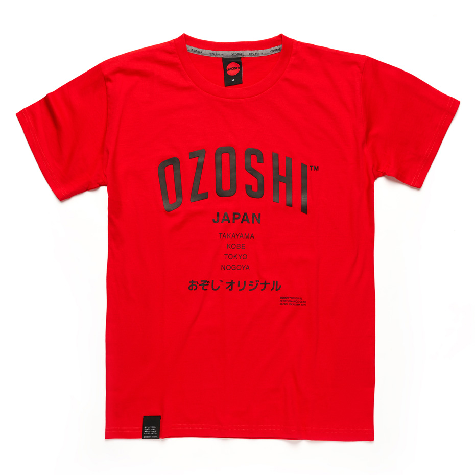 Tricou Ozoshi Atsumi rosu TSH O20TS007 pentru Barbati