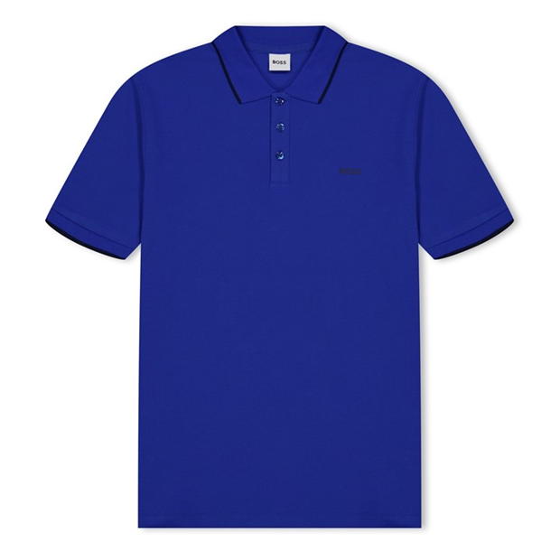 Tricou polo maneca scurta Boss Boss copii albastru 87a