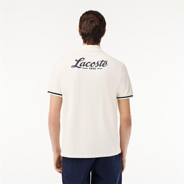 Tricouri polo Lacoste maneca scurta alb