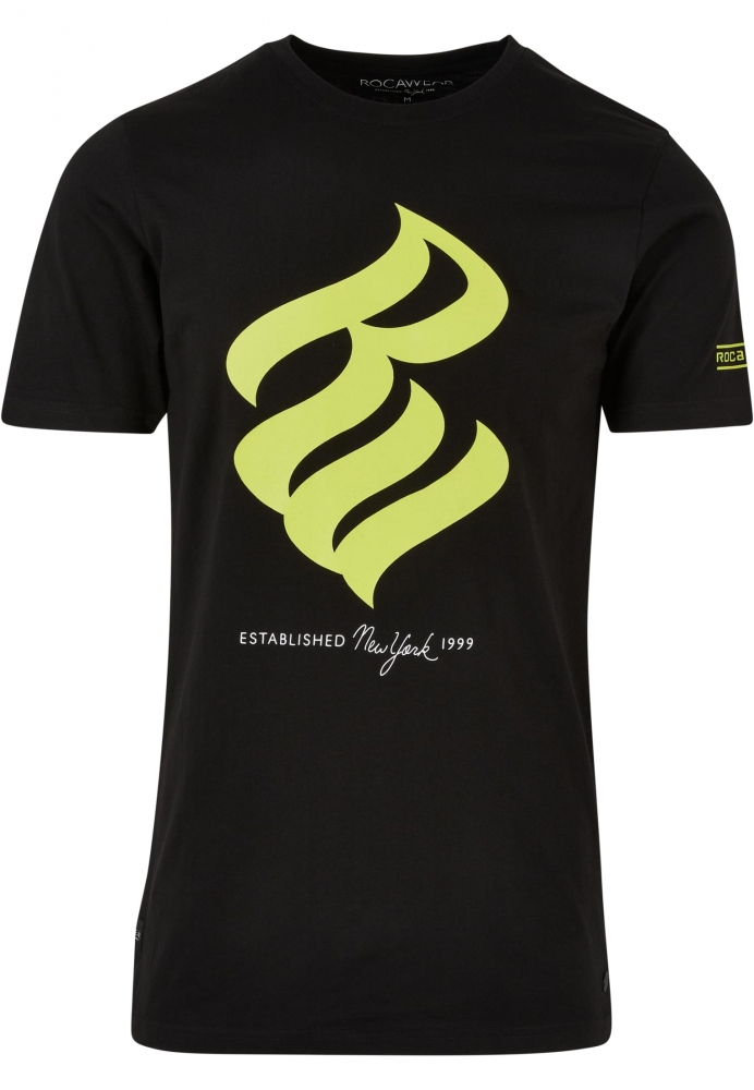 Tricou Rocawear negru verde lime