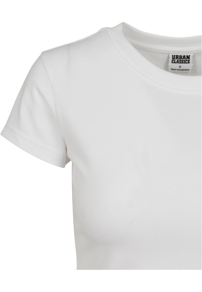 Tricou scurt Stretch Jersey pentru Femei alb Urban Classics