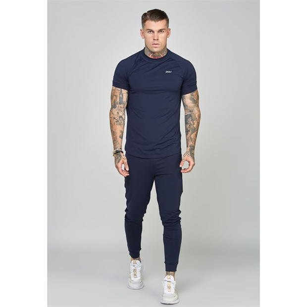 Tricou SikSilk Mf pentru barbati bleumarin