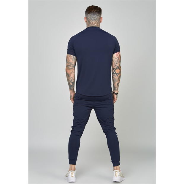 Tricou SikSilk Mf pentru barbati bleumarin