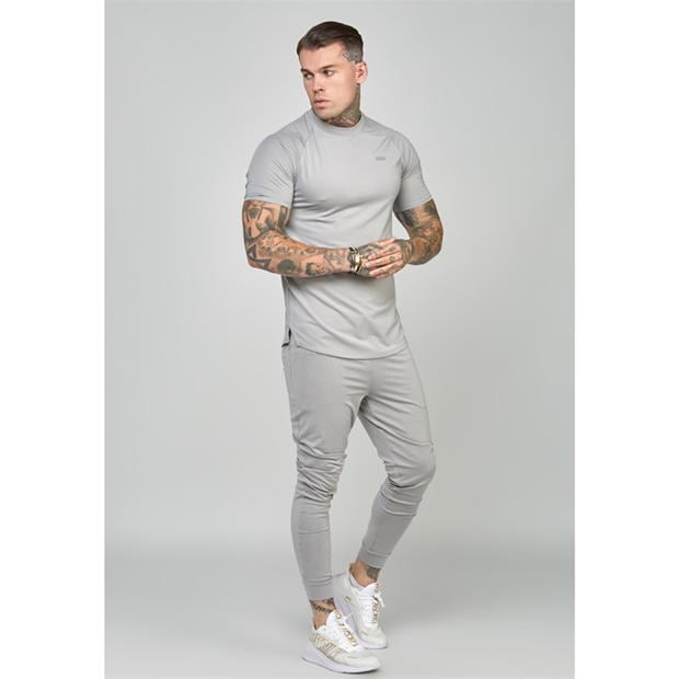 Tricou SikSilk Mf pentru barbati gri