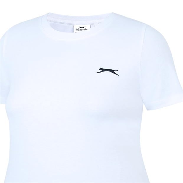 Tricou Slazenger cu guler rotund pentru femei alb