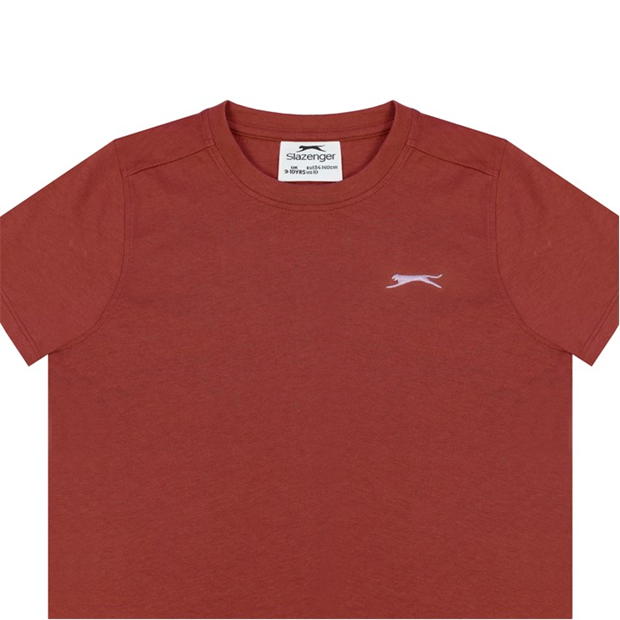 Tricou Slazenger Plain pentru baietei rosu galben